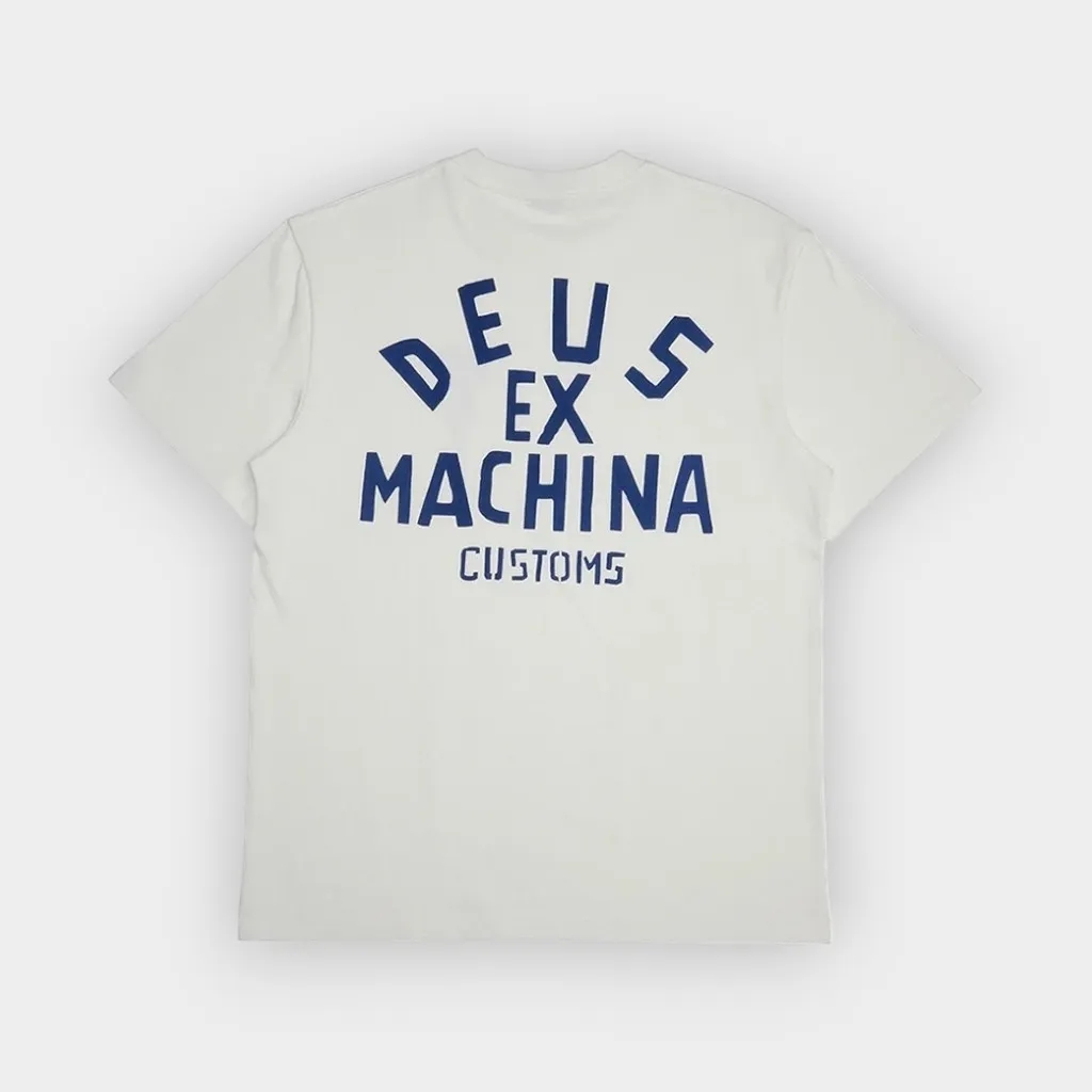 Deus Ex Machina – Camiseta Pisstin vintage white